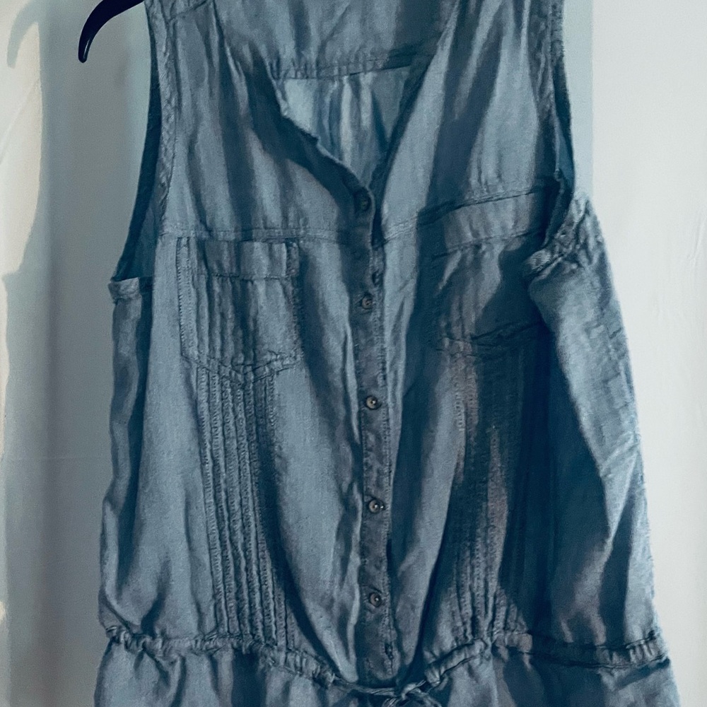 DKNY Jeans Blue Striped Top